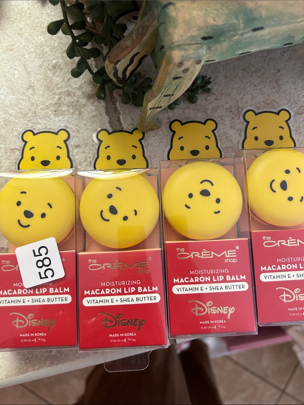 Disney Winnie the Pooh Yellow Macaron Lip Balm Duo